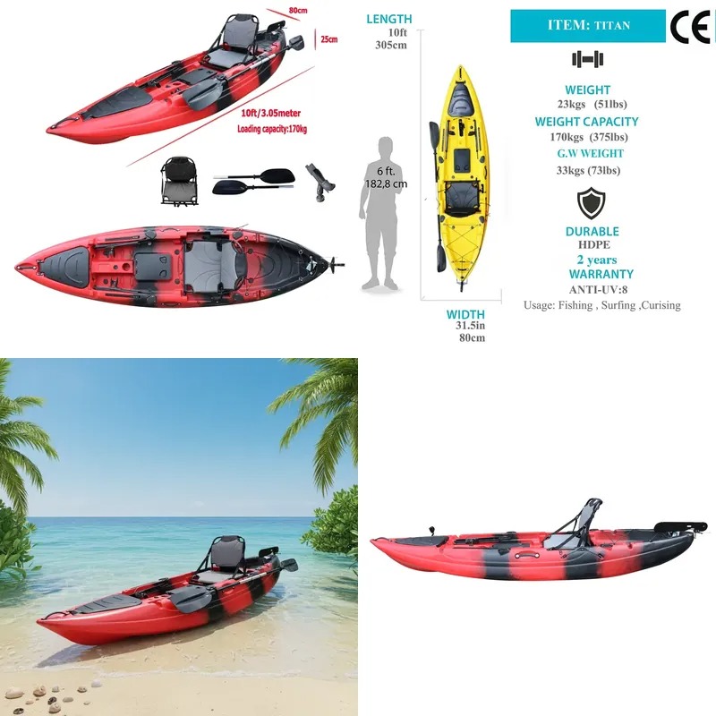 10ft Single Seat Sit on Fishin - Fishing Kayak Sit In ulasan dan harga
